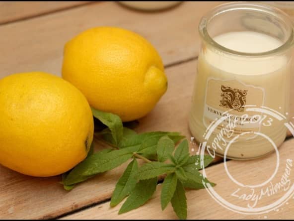 Yaourts maison verveine citron