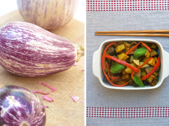 Ragoût d'aubergines à la thaï