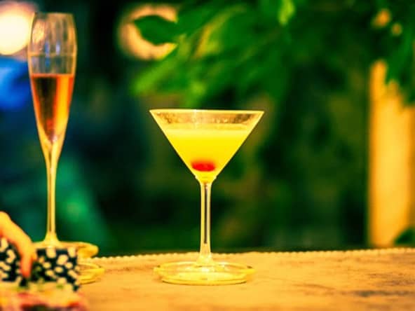 Punch au champagne, Kirsch et à l'ananas