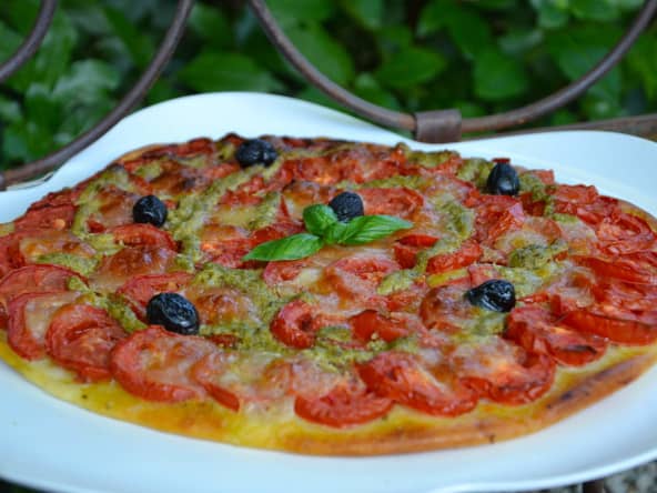 Pizza tomates - mozza