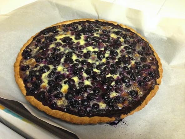 Tarte aux myrtilles alsacienne