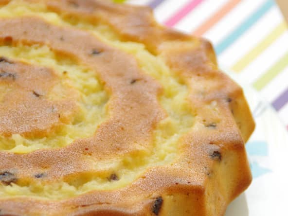 Gâteau ananas et pépites de chocolat