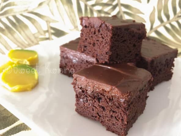 Le brownie au chocolat et à l'avocat