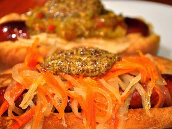 Pickles vietnamiens, carottes et radis blanc, navet long