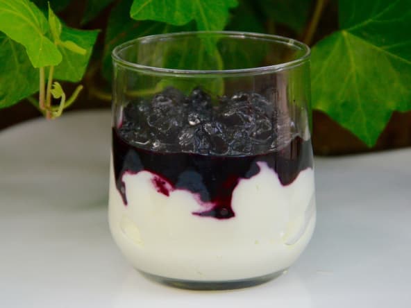 Fromage blanc aux myrtilles