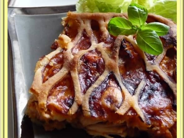 Tarte au poulet et à la tomate