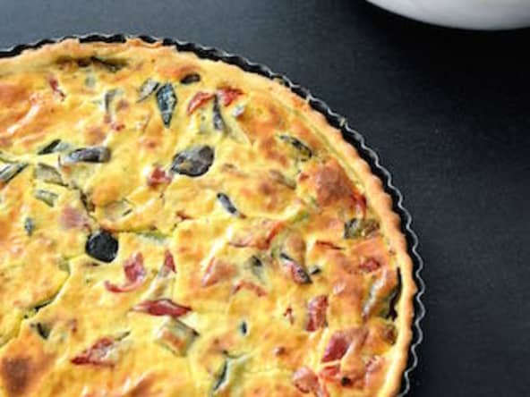 Tarte au kiri et aux légumes d'été