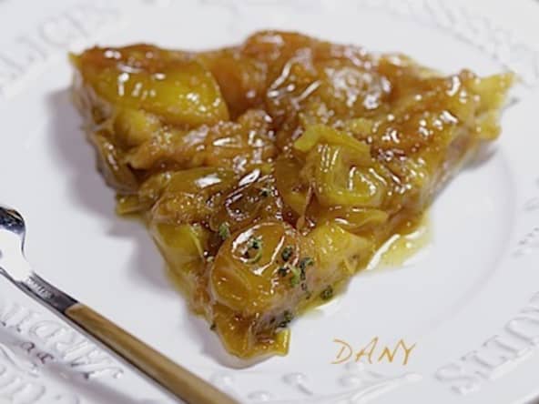 Tatin aux mirabelles et citron vert