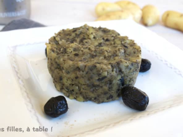 Ecrasé de pommes de terre aux olives noires