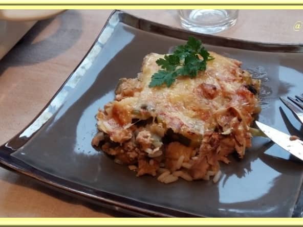 Gratin de ratatouille au thon