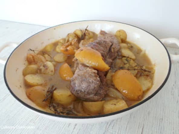 Filet mignon de porc aux citrons confits et ras el hanout