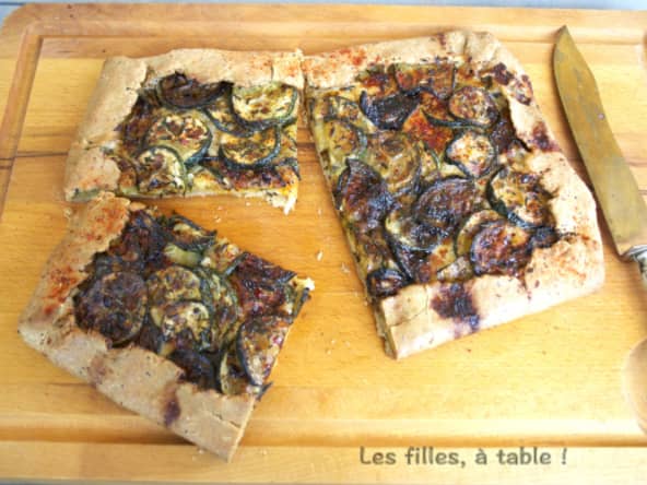 Tarte rustique aux courgettes