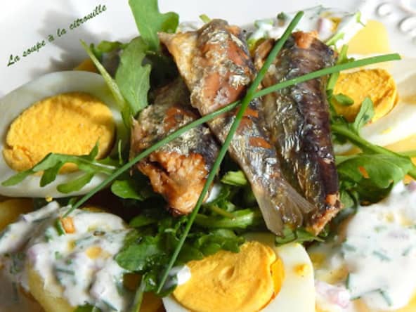 Salade de pommes de terre aux sardines millésimées