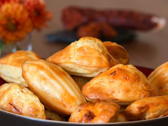 Madeleines au chorizo et à l’huile d’olive