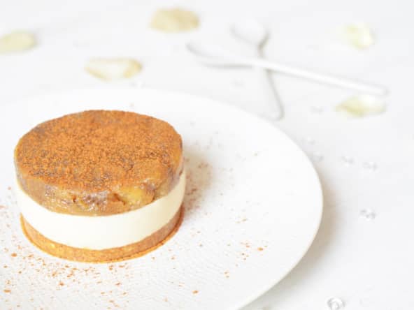 Entremets vegan à la poire