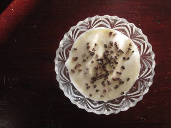 Mousse au chocolat blanc