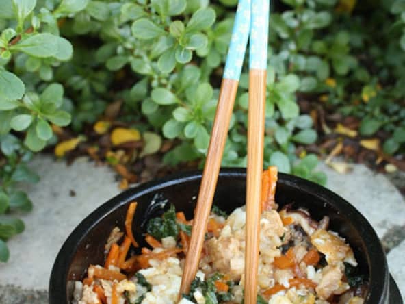 Bibimbap au poulet