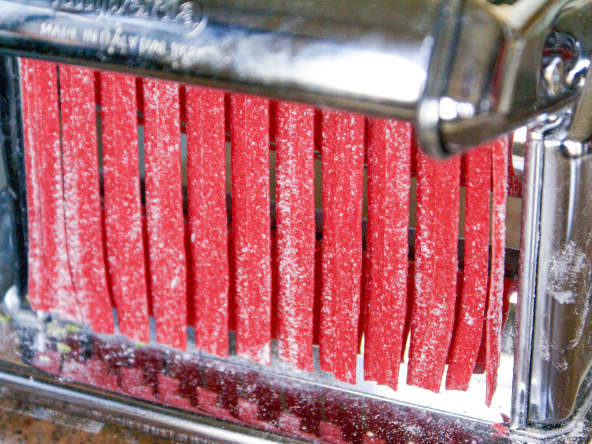 Pâtes fraîches colorées