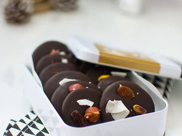 Mendiants au chocolat