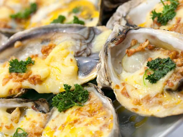 Huîtres gratinées