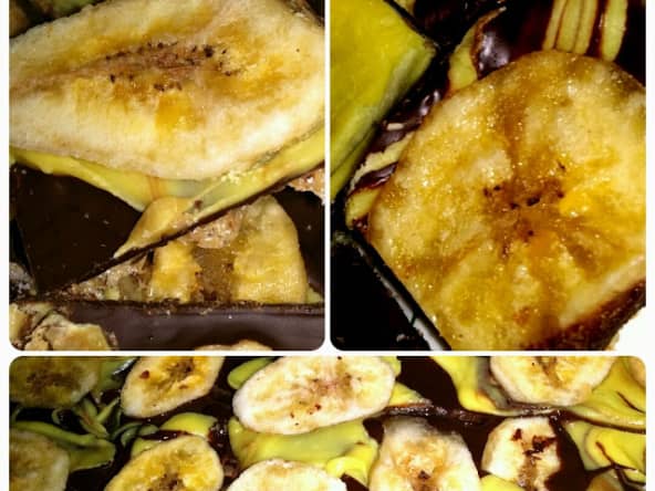 Banana candy bark