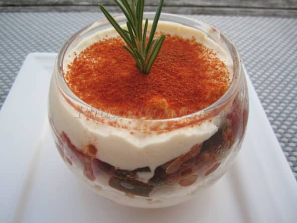 Tiramisu salé aux saveurs du sud
