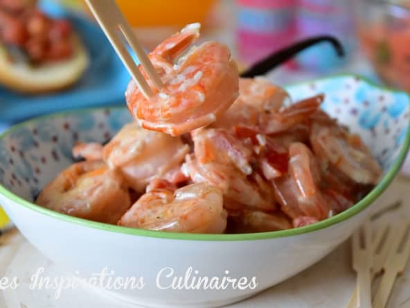 Crevettes coco-vanille