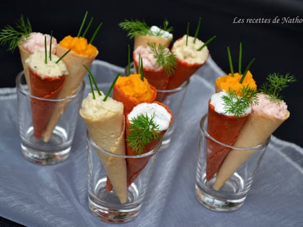 Petits cornets salés