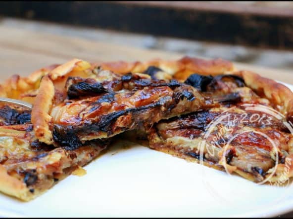 Tarte aux endives, poires et gorgonzola