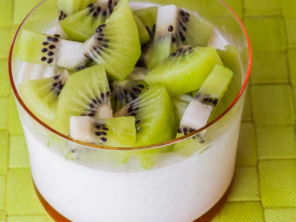Panna cotta aux kiwis