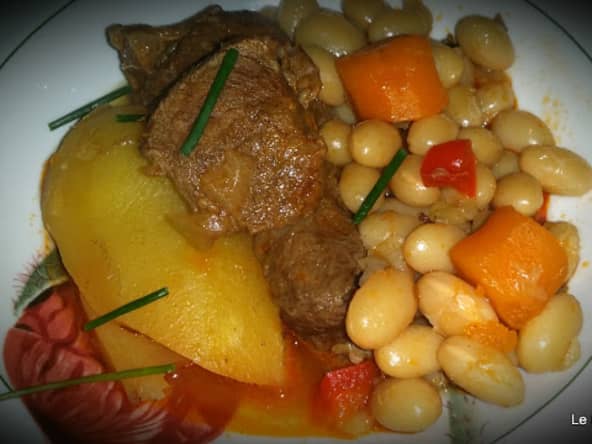 Goulash de haricots blancs coco
