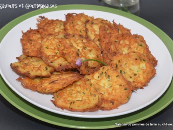 Galettes de pommes de terre au Chèvre frais.