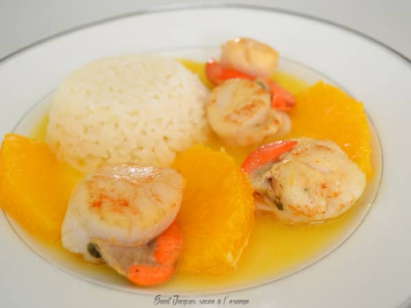 Saint Jacques sauce à l’orange