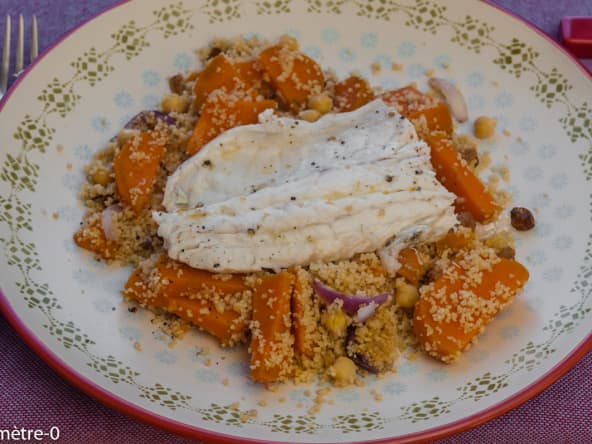 Bar aux patates douces et pois chiches
