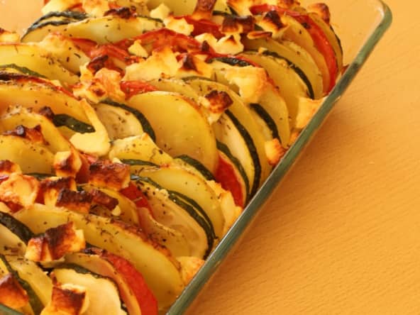 Tian de légumes à la feta