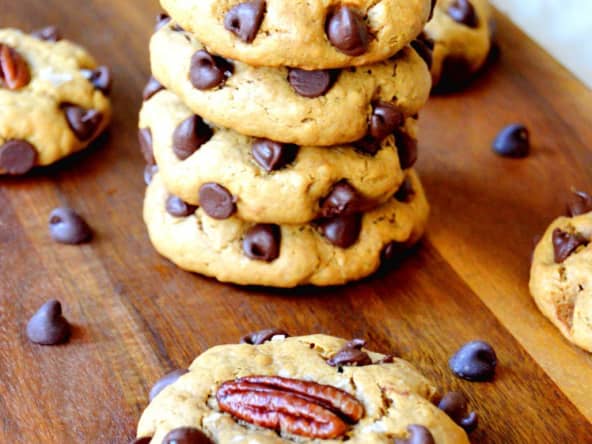 Cookies au beurre de cacahuete et aux pepites de chocolat