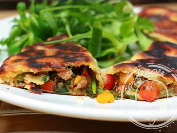 Gözleme à la viande hachée et poivron