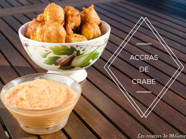 Accras de crabe sauce rougail