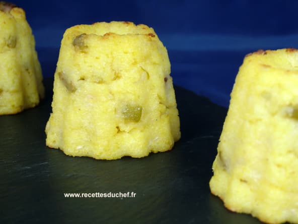 Cannelés de polenta et coulis d'anchois
