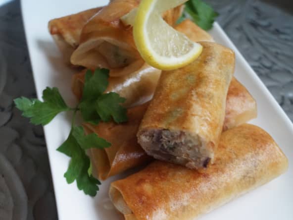Bourek ou brick au thon et aux olives
