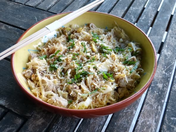 Nouilles de riz au filet mignon de porc
