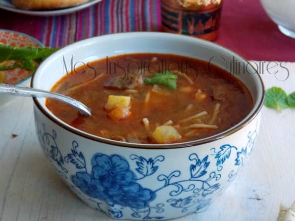 Chorba algéroise sauce rouge