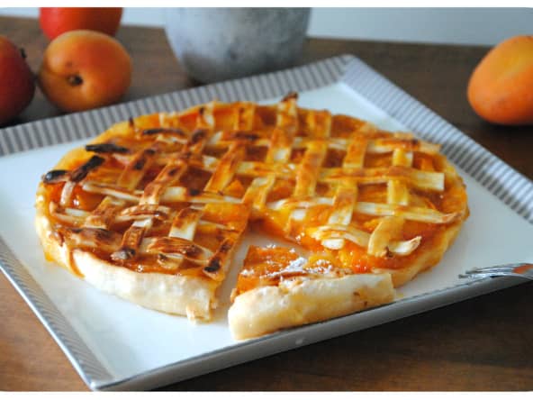 Tarte grillagée aux abricots