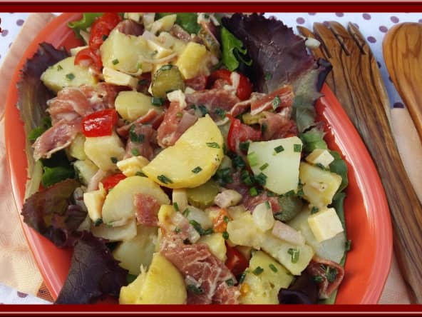 Salade de pommes de terre pêle mêle