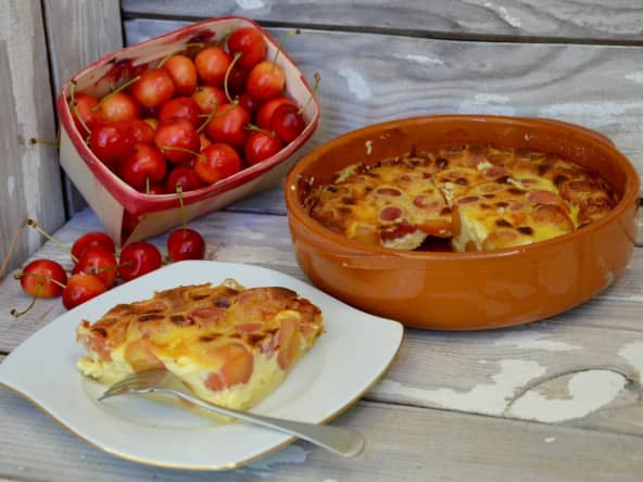 Clafoutis aux cerises bigarreaux