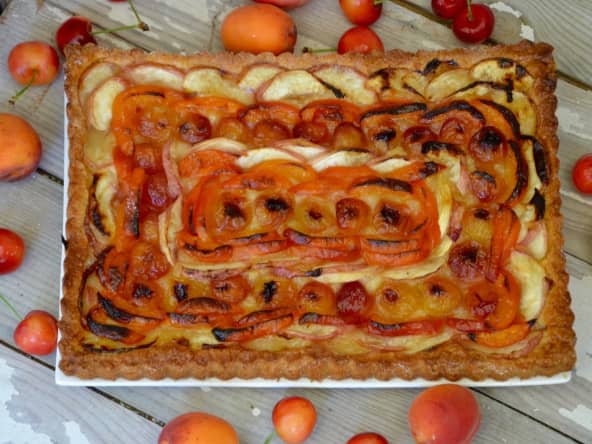 Tarte moelleuse aux fruits d’été