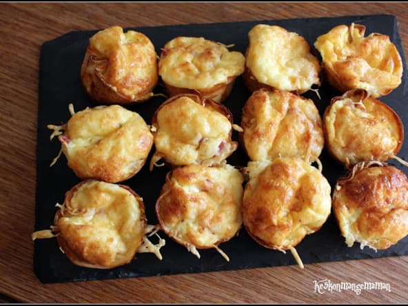 Mini quiches tortilla cups