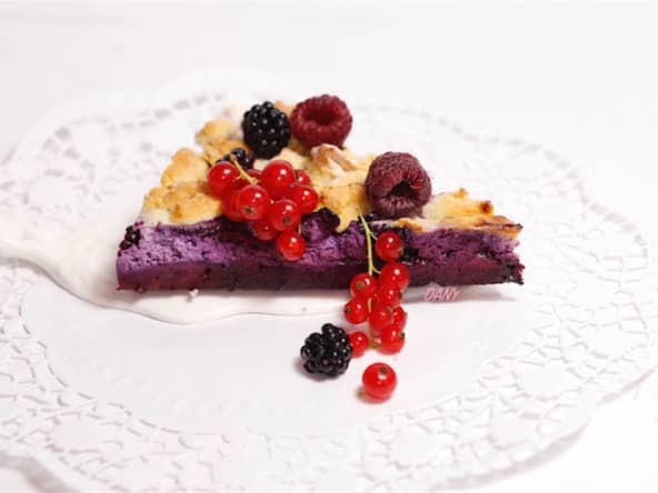 Sablé à la ricotta et aux fruits rouges