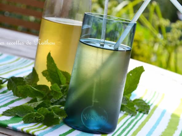 Sirop de menthe fraîche
