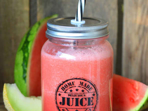 Smoothie pastèque et melon Galia